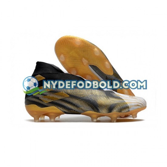 Gul Hvid Sort Fodboldstøvler Adidas Nemeziz9 FG d