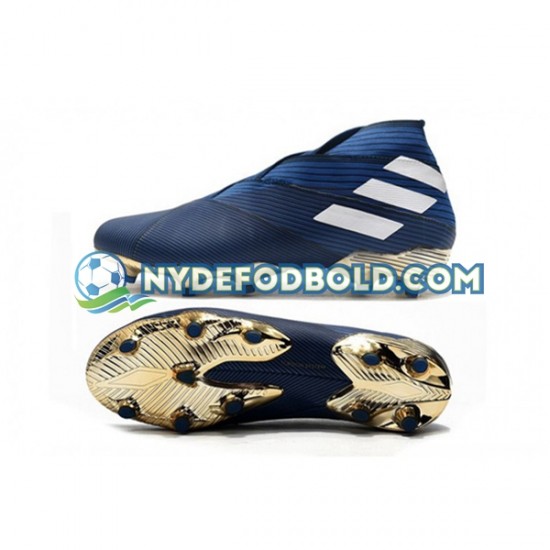Blå Hvid Sort Fodboldstøvler Adidas Nemeziz9 FG