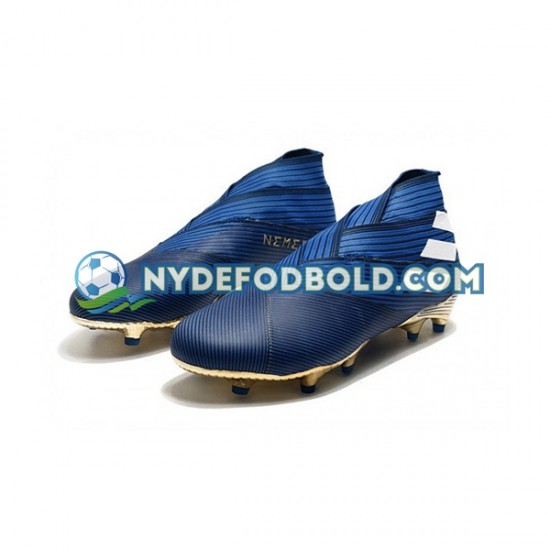 Blå Hvid Sort Fodboldstøvler Adidas Nemeziz9 FG