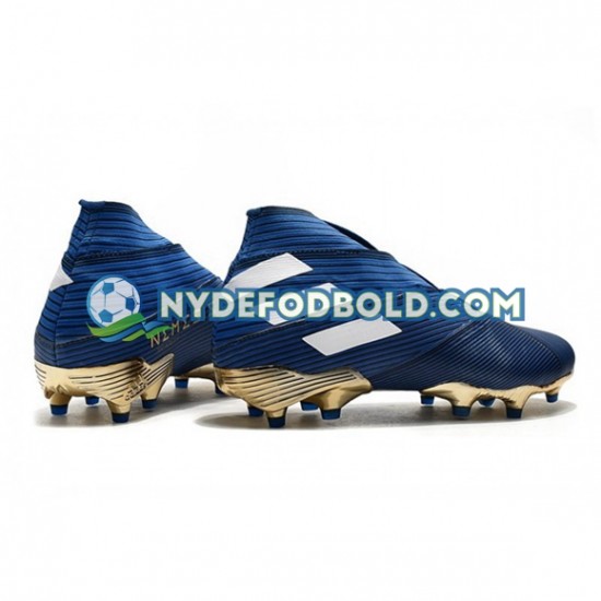 Blå Hvid Sort Fodboldstøvler Adidas Nemeziz9 FG