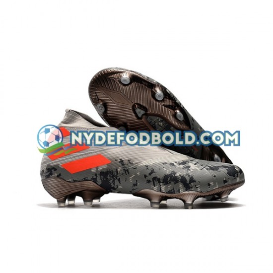 Grå Orange Fodboldstøvler Adidas Nemeziz9 FG