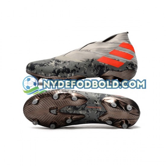 Grå Orange Fodboldstøvler Adidas Nemeziz9 FG
