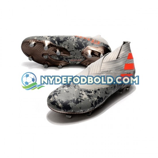 Grå Orange Fodboldstøvler Adidas Nemeziz9 FG