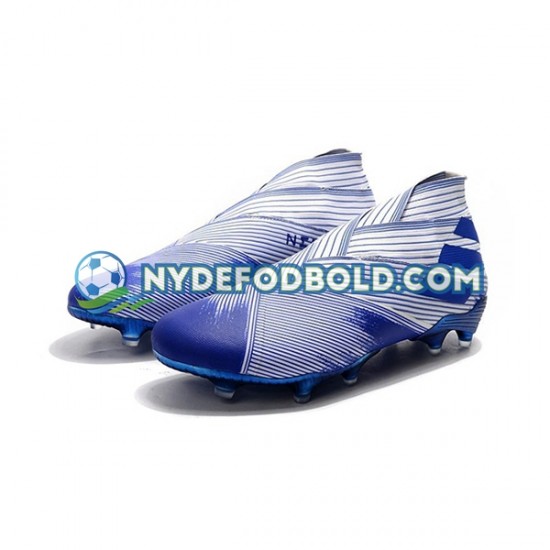 Blå Hvid Fodboldstøvler Adidas Nemeziz9 FG