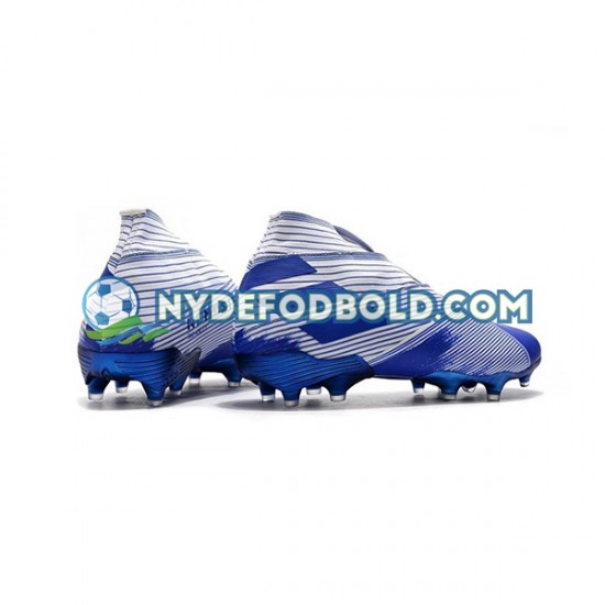Blå Hvid Fodboldstøvler Adidas Nemeziz9 FG