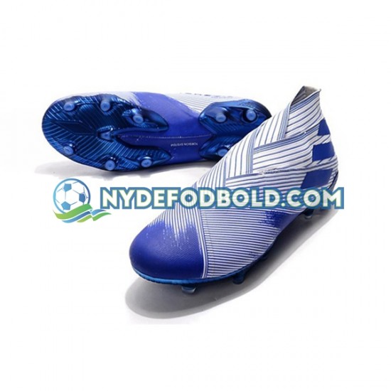 Blå Hvid Fodboldstøvler Adidas Nemeziz9 FG