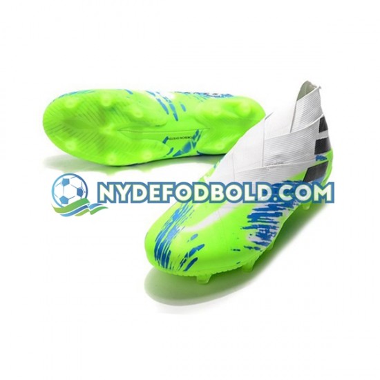 Blå Hvid Grøn Fodboldstøvler Adidas Nemeziz9 FG
