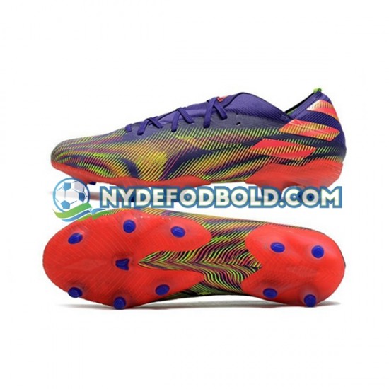 Lilla Lyserød Grøn Fodboldstøvler Adidas Nemeziz9.1 FG Precision To Blur
