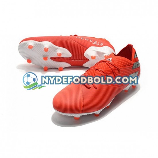 Rød Hvid Fodboldstøvler Adidas Nemeziz9.1 FG