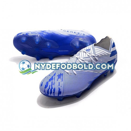 Blå Hvid Fodboldstøvler Adidas Nemeziz9.1 FG