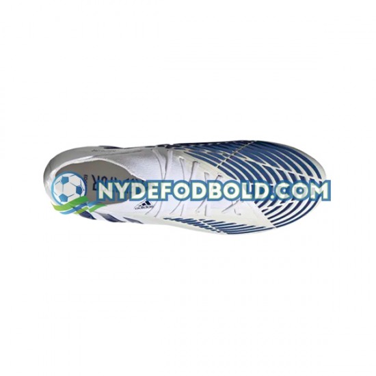 Blå Hvid Fodboldstøvler Adidas Predator EDGE.1 AG Diamond Edge