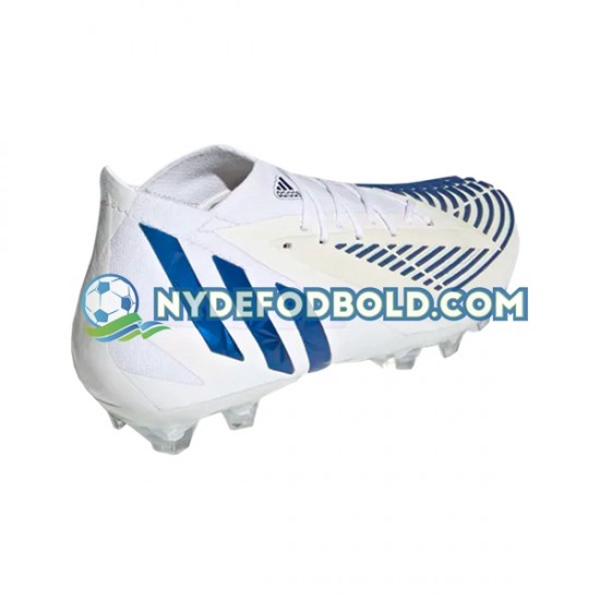 Blå Hvid Fodboldstøvler Adidas Predator EDGE.1 AG Diamond Edge