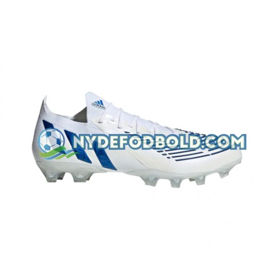Blå Hvid Fodboldstøvler Adidas Predator EDGE.1 L AG Diamond Edge