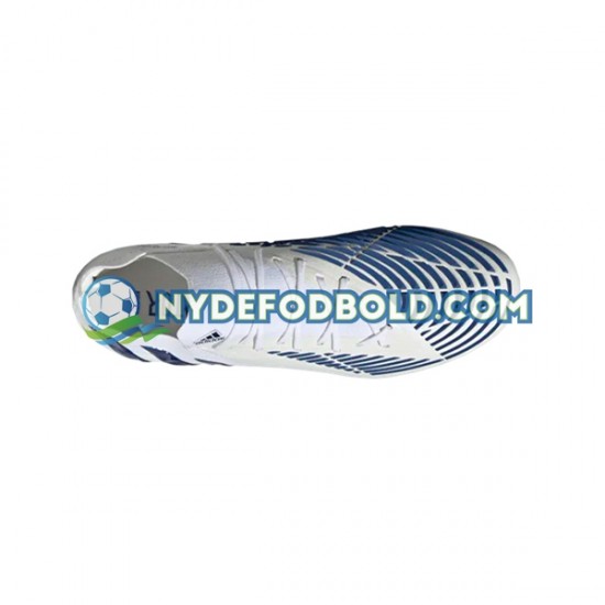 Blå Hvid Fodboldstøvler Adidas Predator EDGE.1 L AG Diamond Edge