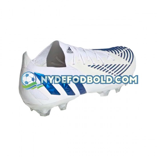 Blå Hvid Fodboldstøvler Adidas Predator EDGE.1 L AG Diamond Edge