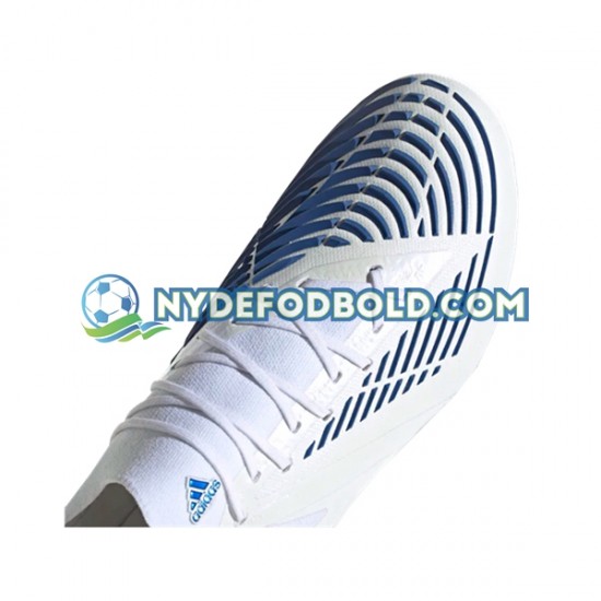 Blå Hvid Fodboldstøvler Adidas Predator EDGE.1 L AG Diamond Edge