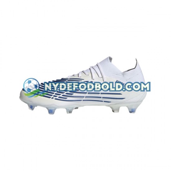 Blå Hvid Fodboldstøvler Adidas Predator EDGE.1 L FG Diamond Edge