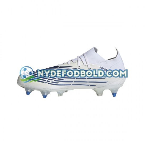 Blå Hvid Fodboldstøvler Adidas Predator EDGE.1 L SG Diamond Edge