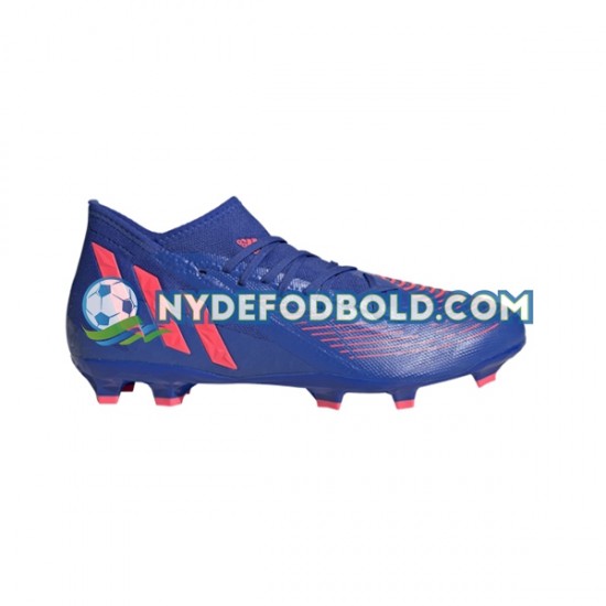 Rød Blå Fodboldstøvler Adidas Predator EDGE.3 FG Sapphire Edge