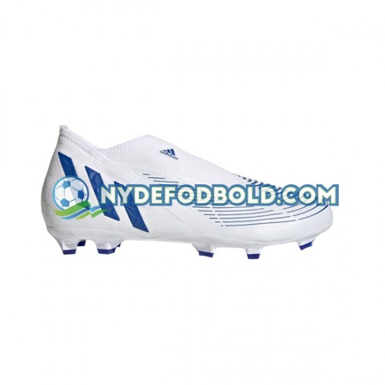 Blå Hvid Fodboldstøvler Adidas Predator EDGE.3 LL FG Diamond Edge