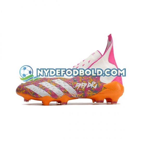 Lilla Orange Hvid Fodboldstøvler Adidas Predator FREAK FG