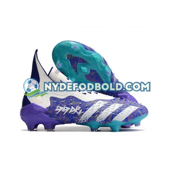 Lilla Hvid Fodboldstøvler Adidas Predator FREAK FG