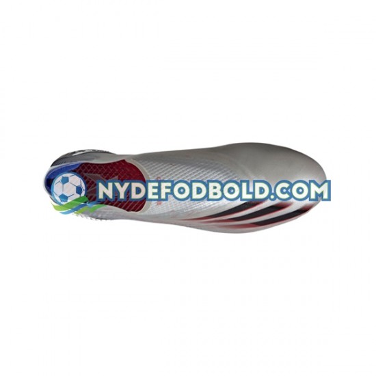 Rød Sort Fodboldstøvler Adidas X GHOSTED FG Showpiece Silver