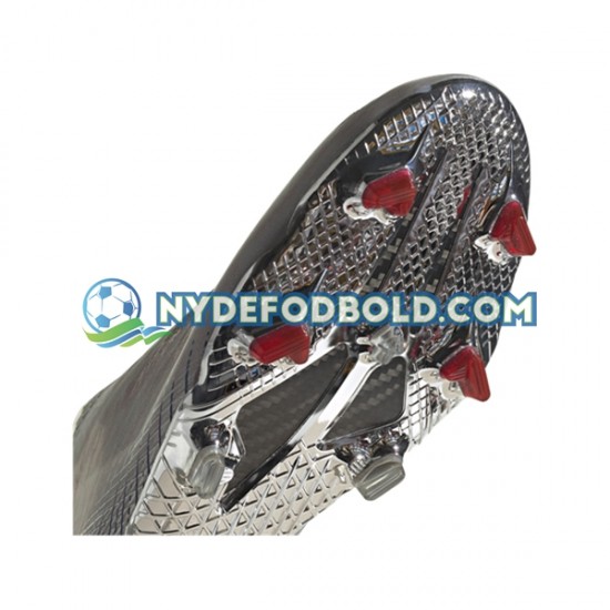 Rød Sort Fodboldstøvler Adidas X GHOSTED FG Showpiece Silver