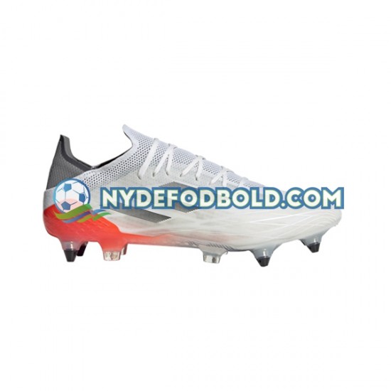 Rød Grå Hvid Fodboldstøvler Adidas X SPEEDFLOW.1 SG Spark