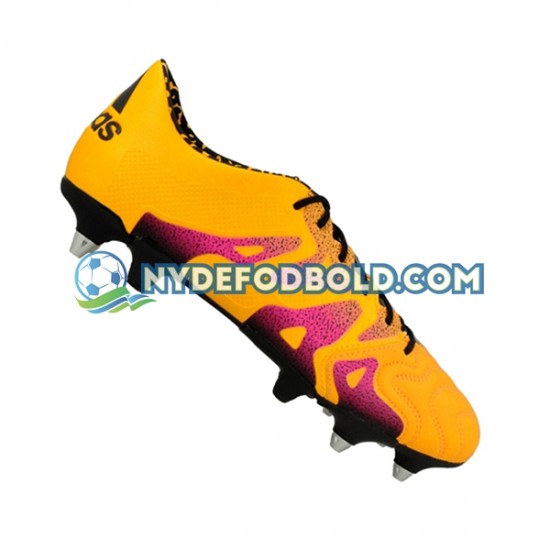 Guld Lyserød Fodboldstøvler Adidas X5.1 SG Leder