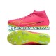 Lyserød Grøn Fodboldstøvler Nike Air Zoom Mercurial Superfly IX Academy AG
