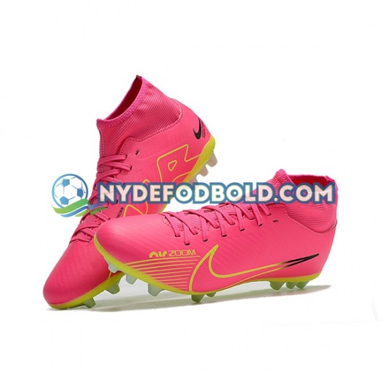 Lyserød Grøn Fodboldstøvler Nike Air Zoom Mercurial Superfly IX Academy AG