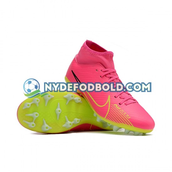 Lyserød Grøn Fodboldstøvler Nike Air Zoom Mercurial Superfly IX Academy AG