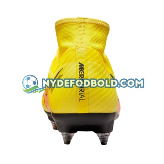 Lyserød Gul Fodboldstøvler Nike Air Zoom Mercurial Superfly IX Academy SG Pro Lucent AC