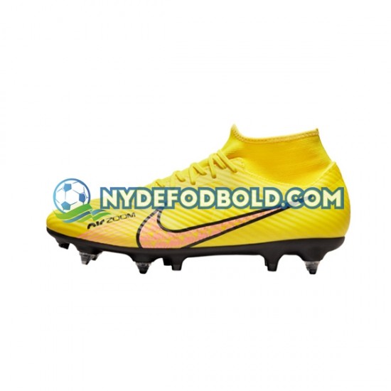 Lyserød Gul Fodboldstøvler Nike Air Zoom Mercurial Superfly IX Academy SG Pro Lucent AC