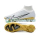 Guld Hvid Fodboldstøvler Nike Air Zoom Mercurial Superfly IX Elite FG