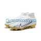 Guld Hvid Fodboldstøvler Nike Air Zoom Mercurial Superfly IX Elite FG