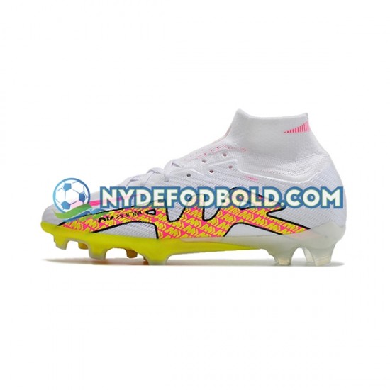 Lyserød Gul Hvid Fodboldstøvler Nike Air Zoom Mercurial Superfly IX Elite FG