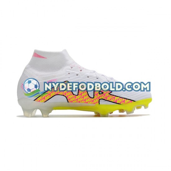 Lyserød Gul Hvid Fodboldstøvler Nike Air Zoom Mercurial Superfly IX Elite FG