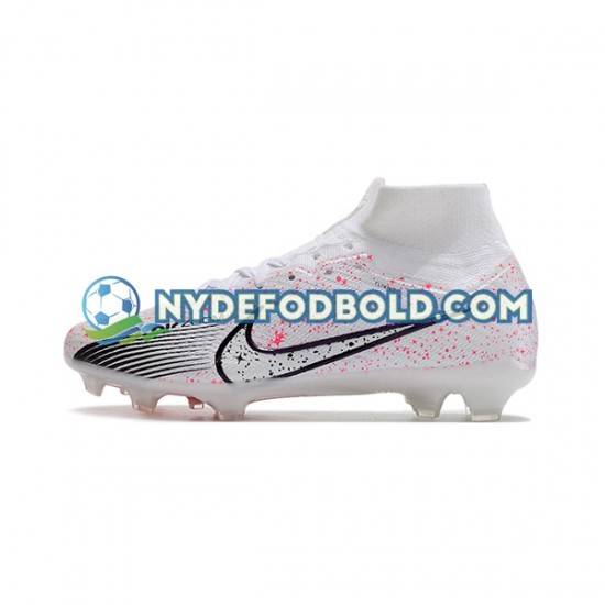 Rød Hvid Sort Fodboldstøvler Nike Air Zoom Mercurial Superfly IX Elite FG