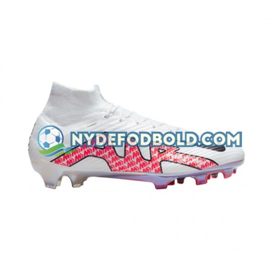 Rød Hvid Fodboldstøvler Nike Air Zoom Mercurial Superfly IX Elite FG