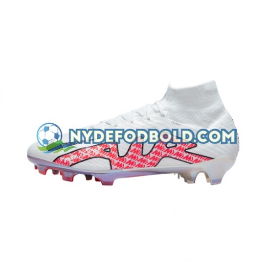 Rød Hvid Fodboldstøvler Nike Air Zoom Mercurial Superfly IX Elite FG