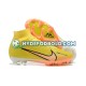Orange Gul Fodboldstøvler Nike Air Zoom Mercurial Superfly IX Elite FG