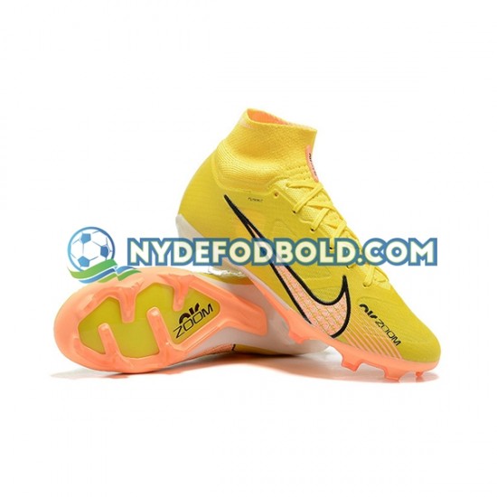 Orange Gul Fodboldstøvler Nike Air Zoom Mercurial Superfly IX Elite FG