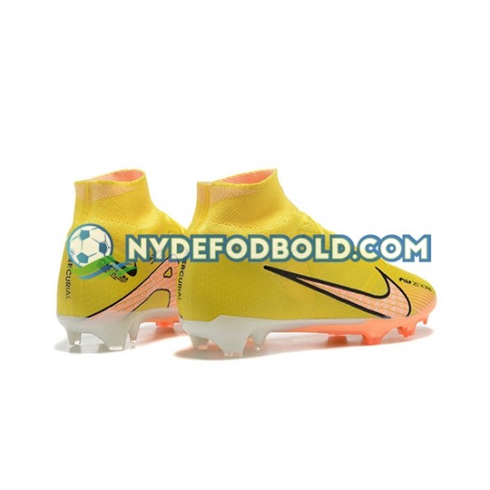 Orange Gul Fodboldstøvler Nike Air Zoom Mercurial Superfly IX Elite FG
