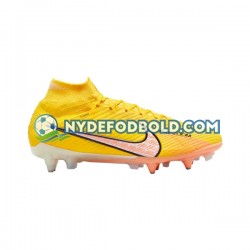 Lyserød Gul Fodboldstøvler Nike Air Zoom Mercurial Superfly IX Elite SG Pro AC Lucent
