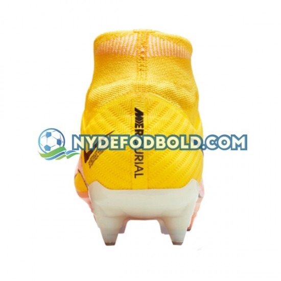 Lyserød Gul Fodboldstøvler Nike Air Zoom Mercurial Superfly IX Elite SG Pro AC Lucent