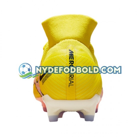 Lyserød Gul Fodboldstøvler Nike Air Zoom Mercurial Superfly IX Pro AG Pro AG Pro Lucent