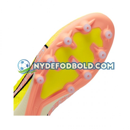 Lyserød Gul Fodboldstøvler Nike Air Zoom Mercurial Superfly IX Pro AG Pro AG Pro Lucent