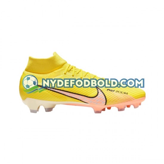 Lyserød Gul Fodboldstøvler Nike Air Zoom Mercurial Superfly IX Pro FG Lucent